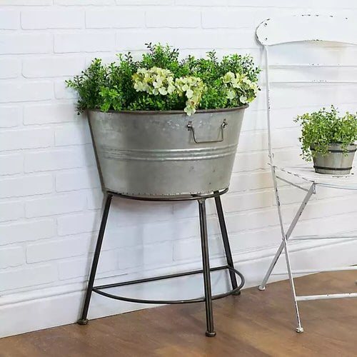 Pictures of Indoor Plants in Metallic Planters 2