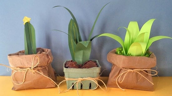 diy paper plants