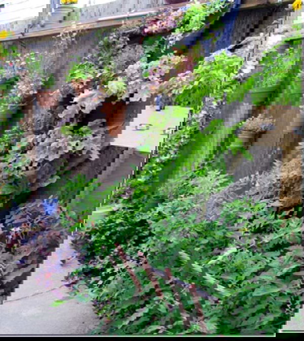 verticle garden fence decoration gardeninggonewild