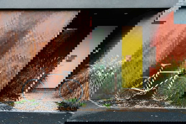 landscaping with corten steel