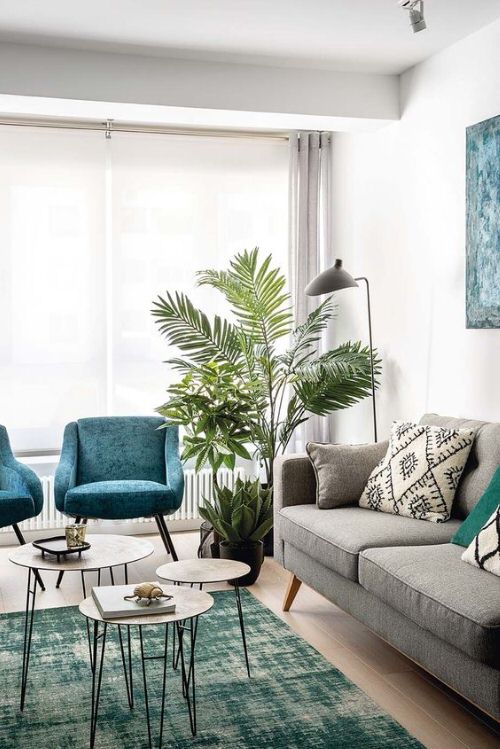 Really Small Living Room with Plant Ideas 9