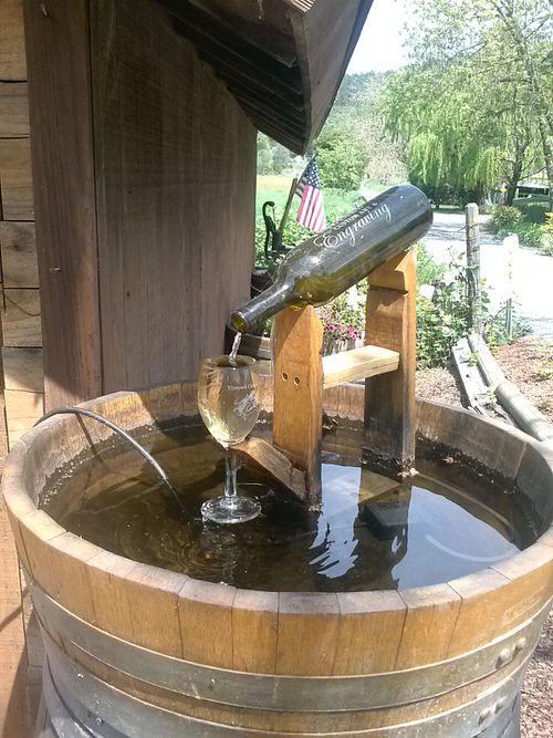 Wine Bottle Water Feature Ideas 4