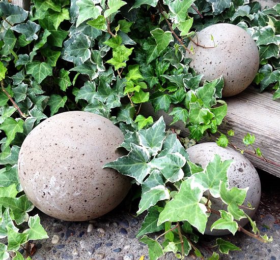 Concrete Garden Globes