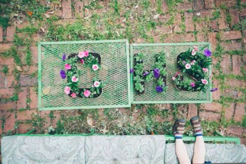 DIY Letter Planter Ideas 2