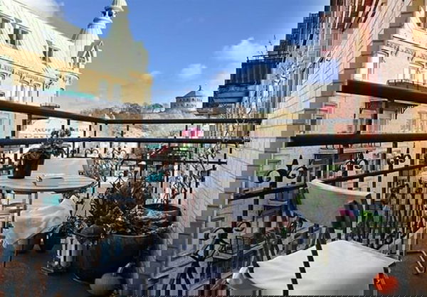 Small graceful chairs and table