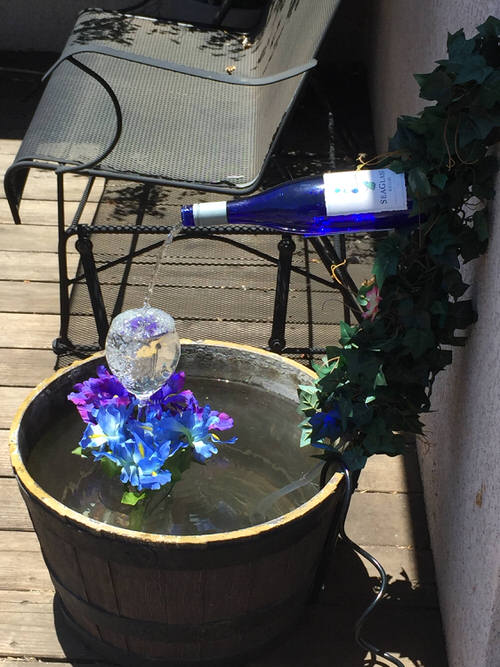 Wine Bottle Water Feature Ideas 2