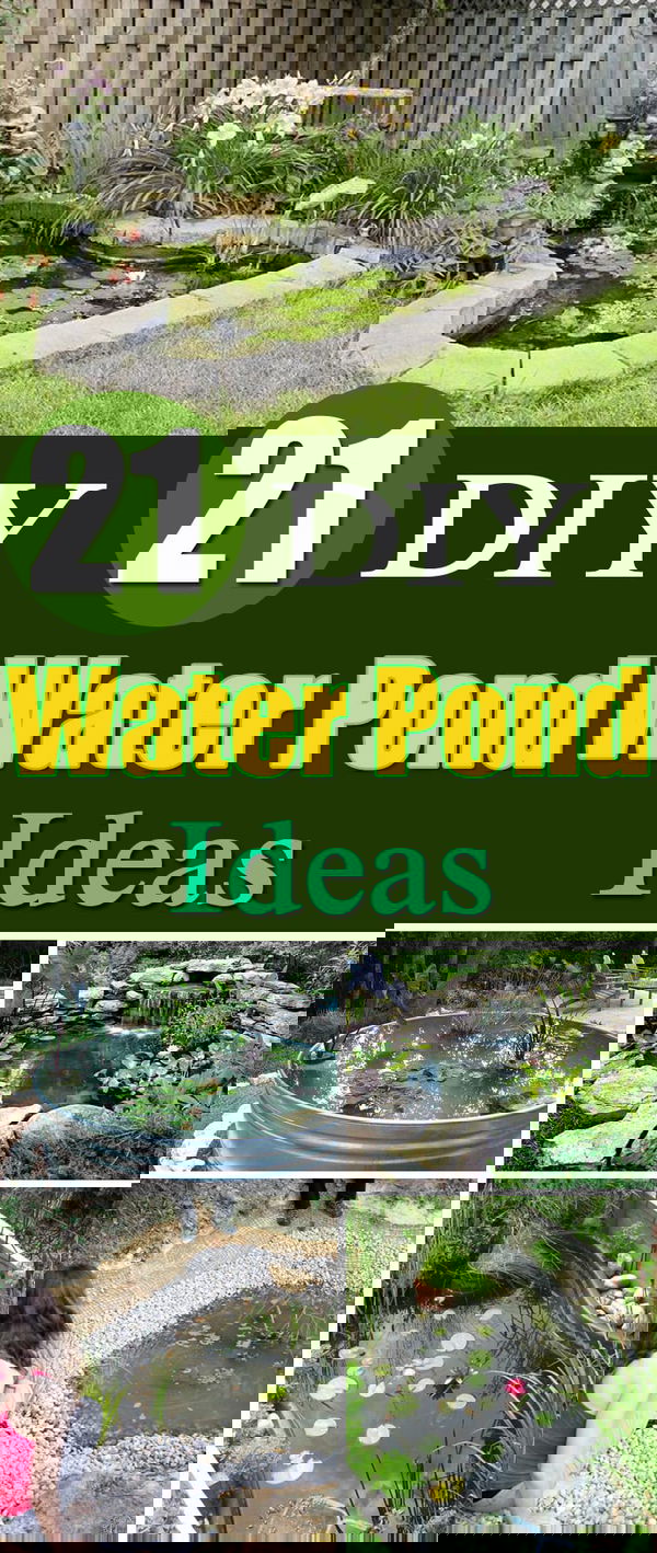 If you've got a backyard and adding a water feature is your dream, follow it by trying one of these DIY Water Pond Ideas!