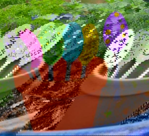 spoon planter marker