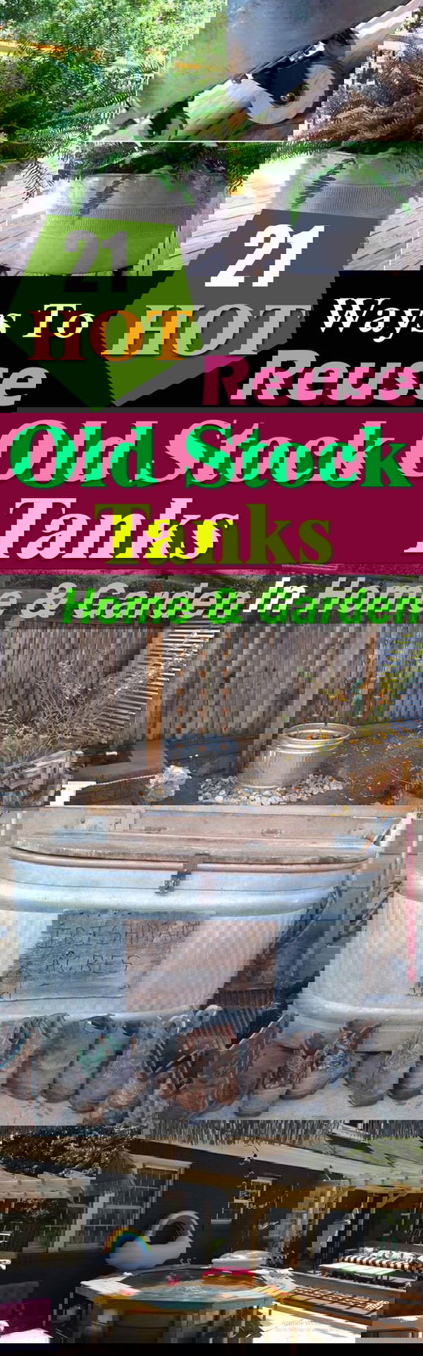 Super practical DIY stock tank ideas for your home and garden. Convert and repurpose them into something useful!