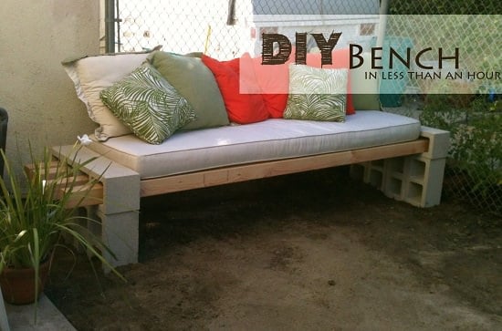 Easy DIY Garden Bench Ideas & Plans