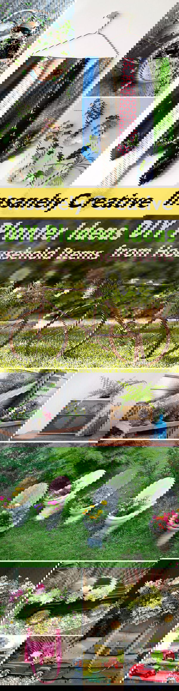 See these 29 insanely creative planter ideas that you can make from household items with their DIY tutorials.